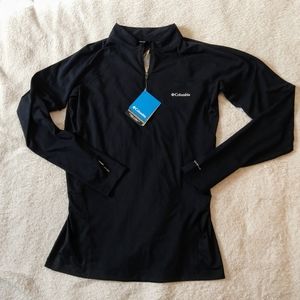 Men's Columbia Omniheat Black Half Zip Pullover